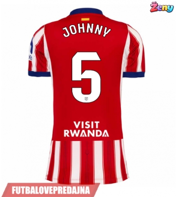 Lacne Ženy Futbalové dres Atletico Madrid Johnny Cardoso #5 2026-27 Krátky Rukáv - Domáci